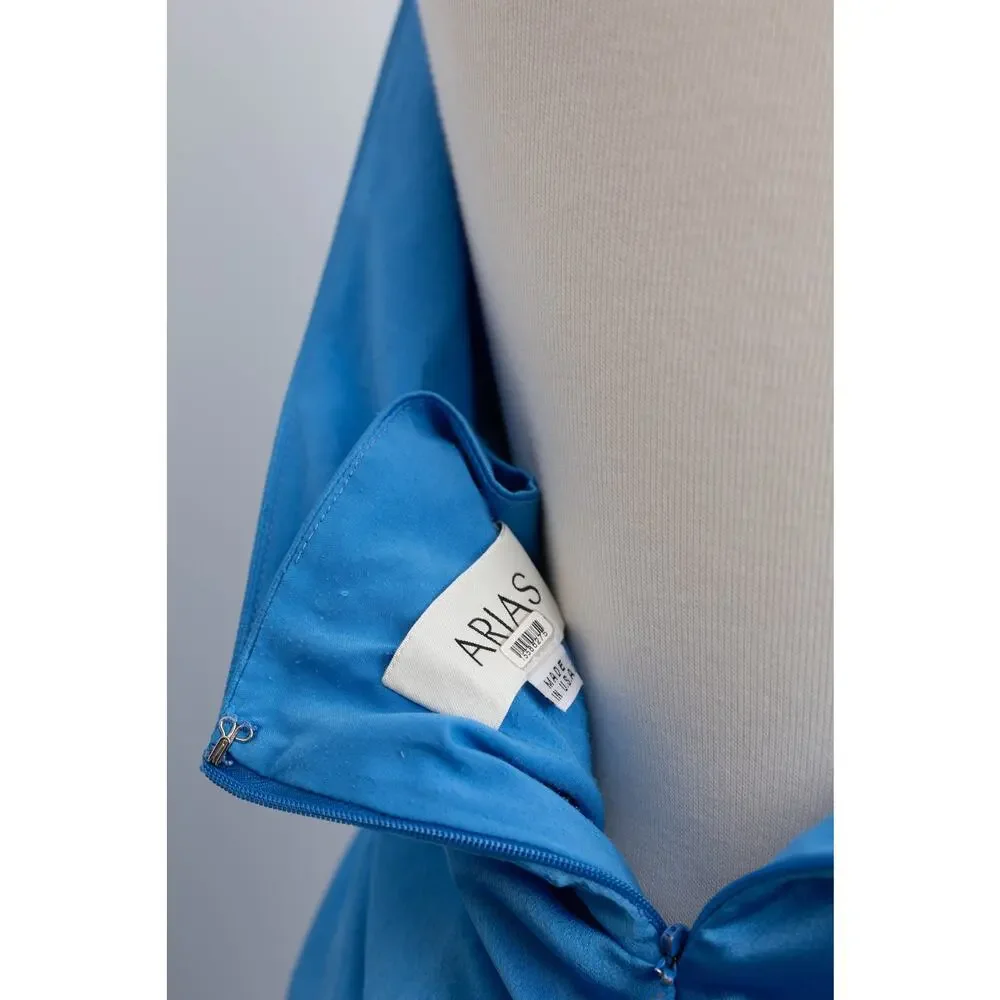 ARIAS NEW YORK Blue Asymmetrical Dress
